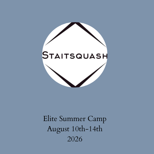 StaitSquash Elite Junior Summer Camp August 10th-14th 9am-2.30pm $995