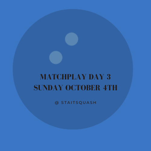 MatchPlay Day 3- Sunday October 4th