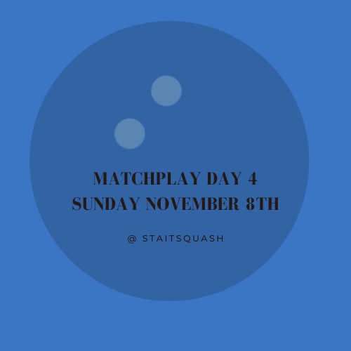 MatchPlay Day 4- Sunday November 8th