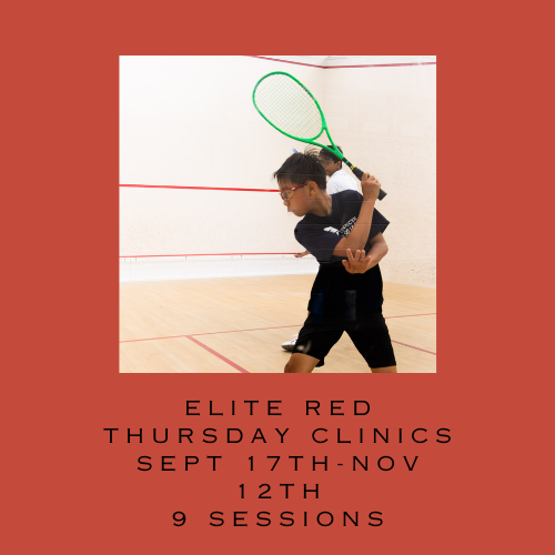 Elite Red Thursday clinics 3.30-4.40pm Sept17th-Nov 12th 9 sessions $450